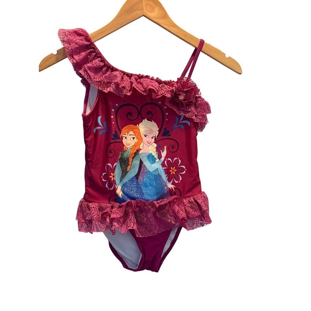 Disney Store Frozen Girls One‎ Piece Swimsuit Sz 9/10 NWT Girls Swim